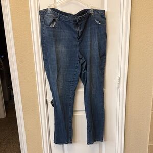 Lane Bryant Dark Blue Straight Leg Jeans